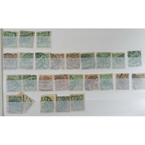 165 - Two green stock books filled with approx 3000, mainly used unmounted Germany and Bayern states stamp... 