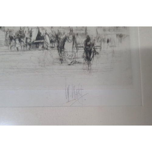 122 - William WALCOT (1874-1943) pencil signed etching 