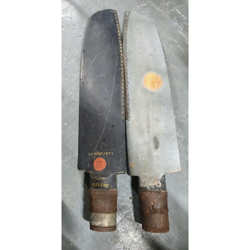 76 - Two Spitfire propeller blades, both of which came from the same Mk1 Spitfire and were manufactured i... 