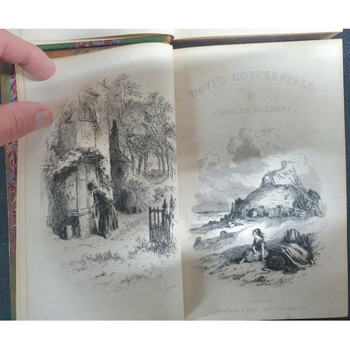 102 - The Personal History of David Copperfield, volumes I & II, 1866 Library edition by Charles Dickens b... 