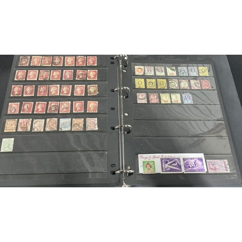 175 - Green folder containing approx 64 hagner pages of GB Queen Victoria to QEII pre-decimal to include 2... 