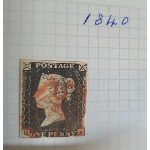 181 - Red Barclay classic stamp containing mounted British Queen Victoria to QEII 1966 including a Penny B... 