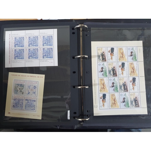 188 - Blue stock album containing mint unmounted Portugal 1910-1984 sets and mini-sheets, cat value £1,900... 