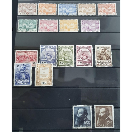 188 - Blue stock album containing mint unmounted Portugal 1910-1984 sets and mini-sheets, cat value £1,900... 