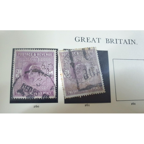 192 - Red Windsor album containing GB some QV used through to QEII pre decimal mint sets and good collecti... 