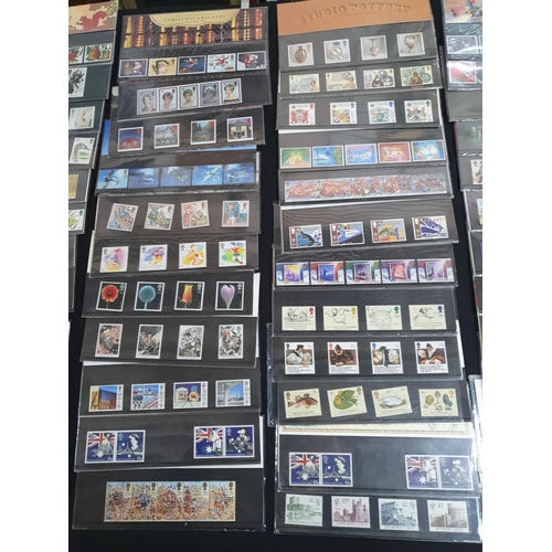 195 - Approx 110 GB QEII 1980s and 1990s stamp packs, high overall value (approx 110)