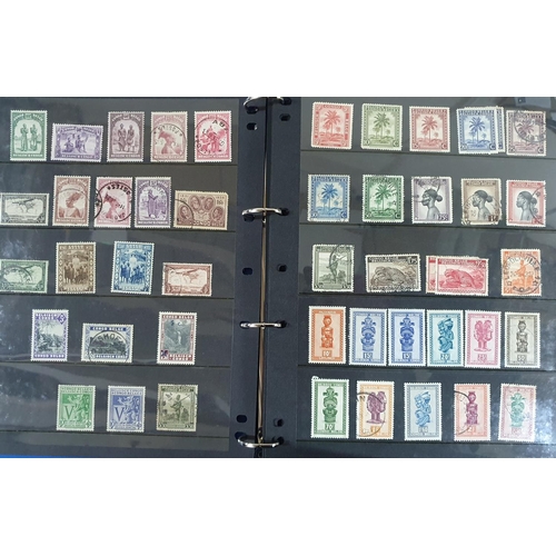 207 - Blue folder containing 24 hagner pages of Belgium mid 19thC to later 20thC including early railway s... 