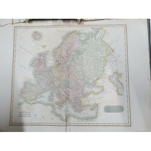 49 - The New General Atlas GLOBE and a collection of maps and charts of the world, 1817 with dedication/o... 