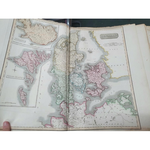 49 - The New General Atlas GLOBE and a collection of maps and charts of the world, 1817 with dedication/o... 