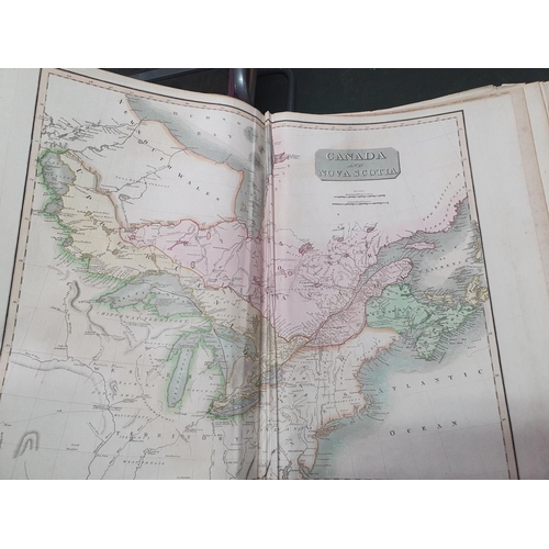 49 - The New General Atlas GLOBE and a collection of maps and charts of the world, 1817 with dedication/o... 