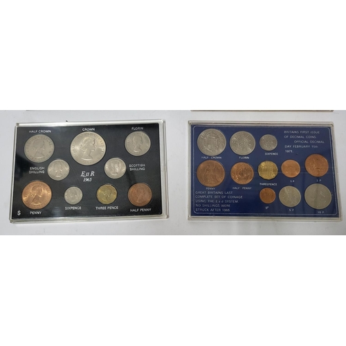 330 - Sets of QEII and George 6th Threepences and two other GB coin sets (4)