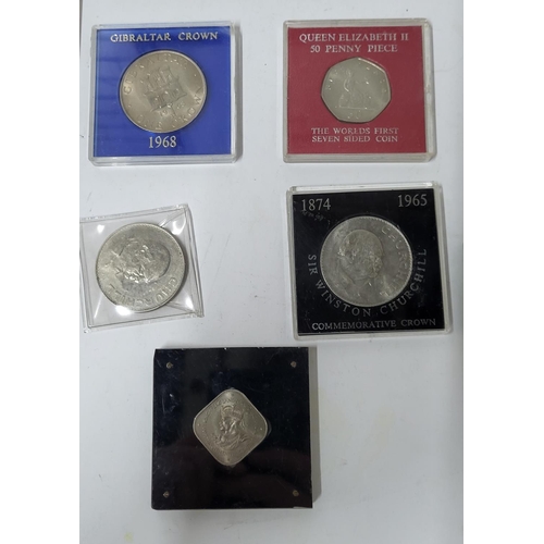 353 - Quantity of Cased QEII and Gibraltar coins as well as a set of George VI silver 3d's (Qty),

All unc... 