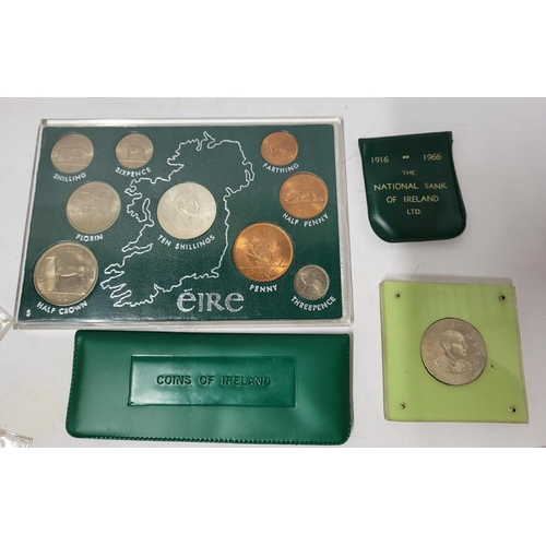 357 - Collection of mainly mint Irish and a selection of foreign coins including a number of 19thC example... 