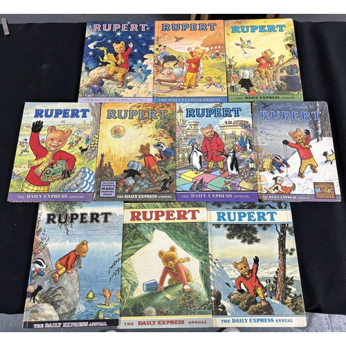 401 - 10 Rupert Books from the 1960/70s