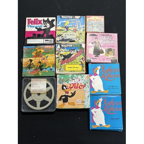 406 - 10 Films and Reels including Disney and cartoons with Felix the Cat and Mary Poppins