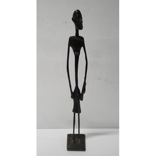 415 - Bronze figure of a gentleman, manner of Giacometti