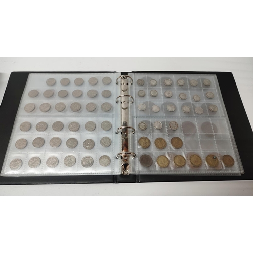 359 - A coin album containing various coins including various silver QV examples and a few foreign and a l... 