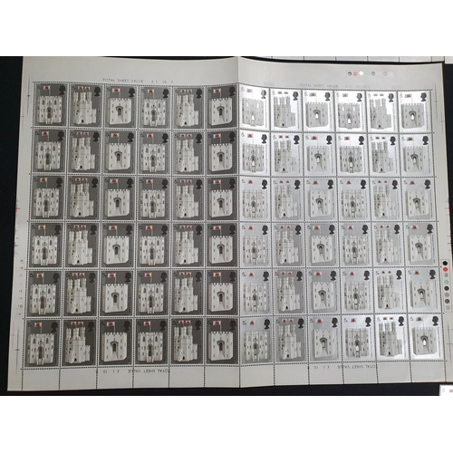 490 - GB QEII four complete and other part sheets 