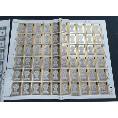 490 - GB QEII four complete and other part sheets 