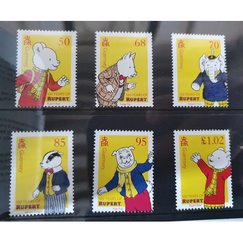 503 - Three official Guernsey albums containing stamp packs for years 1998/9, 2000/1/2/3/4/5/6/7, 2020 (60... 