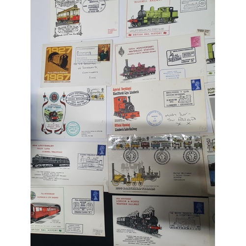 509 - GB QEII 1970s and early 1980s 36 railway F D C including one signed by Sue Pollard! (36)