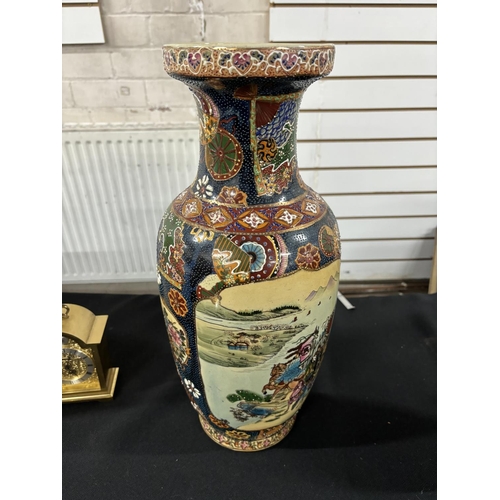 538 - Large Japanese Satsuma vase,

  47cm Tall