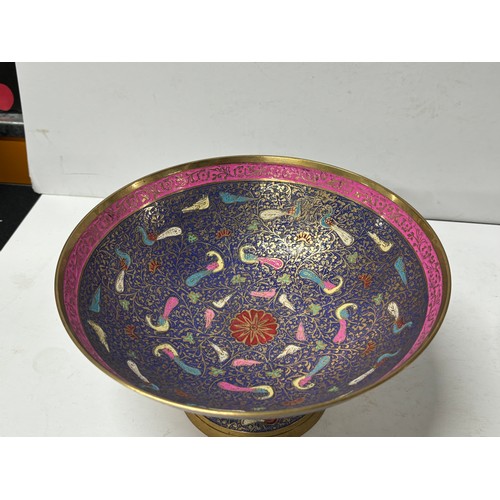 526 - 2 Chinese brass engraved bowls