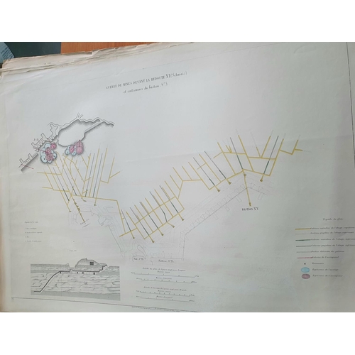43 - Defense de Sebastopol, Atlas des Planches, Armements, between 9/14 Novembre 1854 (Saint Petersberg 1... 