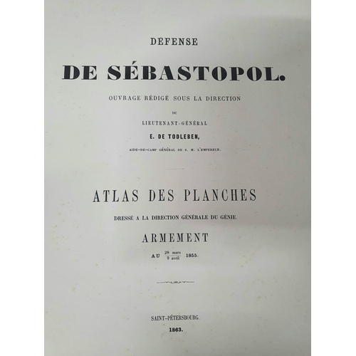 43 - Defense de Sebastopol, Atlas des Planches, Armements, between 9/14 Novembre 1854 (Saint Petersberg 1... 