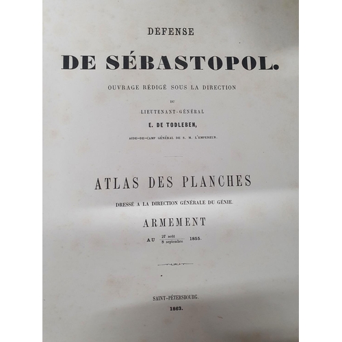 43 - Defense de Sebastopol, Atlas des Planches, Armements, between 9/14 Novembre 1854 (Saint Petersberg 1... 