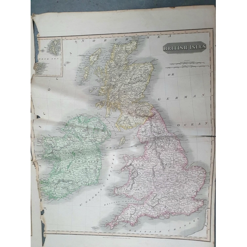 49 - The New General Atlas GLOBE and a collection of maps and charts of the world, 1817 with dedication/o... 