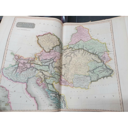 49 - The New General Atlas GLOBE and a collection of maps and charts of the world, 1817 with dedication/o... 