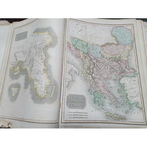 49 - The New General Atlas GLOBE and a collection of maps and charts of the world, 1817 with dedication/o... 