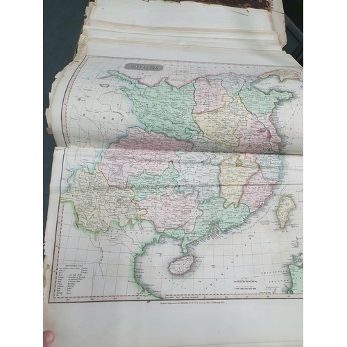 49 - The New General Atlas GLOBE and a collection of maps and charts of the world, 1817 with dedication/o... 