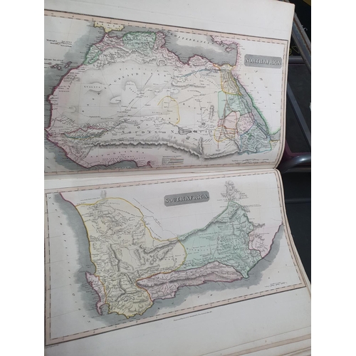 49 - The New General Atlas GLOBE and a collection of maps and charts of the world, 1817 with dedication/o... 