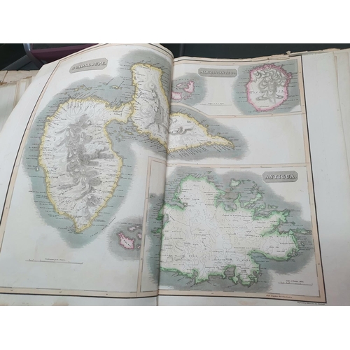 49 - The New General Atlas GLOBE and a collection of maps and charts of the world, 1817 with dedication/o... 