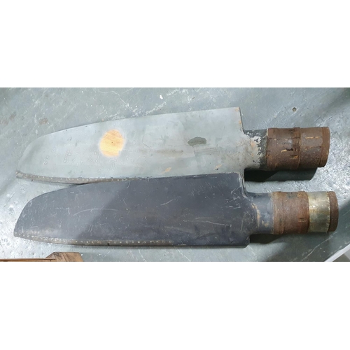 76 - Two Spitfire propeller blades, both of which came from the same Mk1 Spitfire and were manufactured i... 