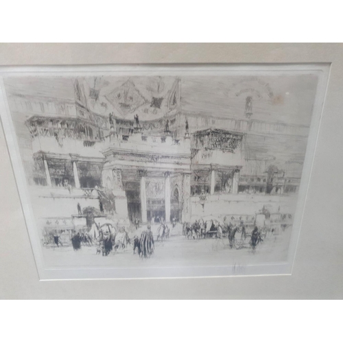 122 - William WALCOT (1874-1943) pencil signed etching 