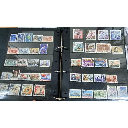 190 - Blue stock book with approx 50 hanger pages containing Russia both mint and unused, 1850s-later 20th... 