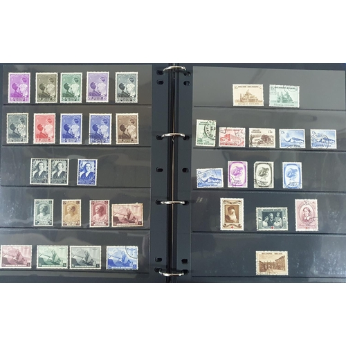 207 - Blue folder containing 24 hagner pages of Belgium mid 19thC to later 20thC including early railway s... 