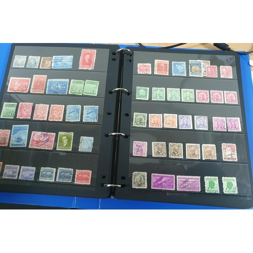 210 - Blue album containing approx 65 hagner pages of Columbia, Costa Rica and a large collection of Cuba,... 