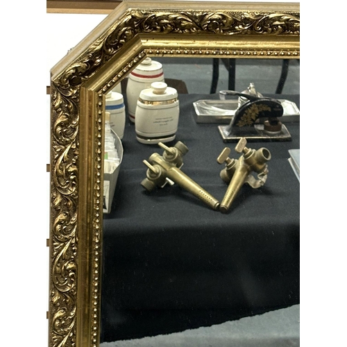 301 - Small gold gilt mirror