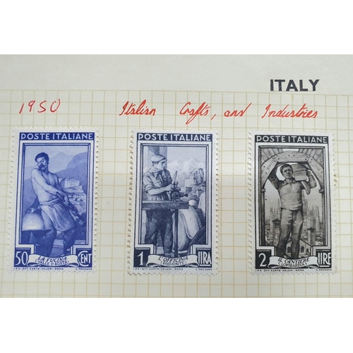 474 - Set of 19 mint mounted Italy 1950 