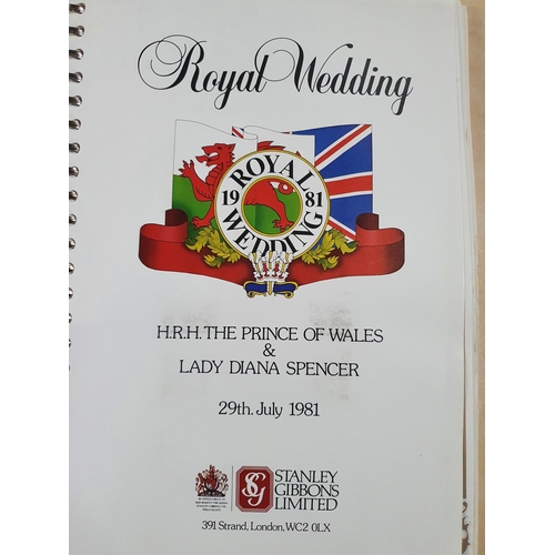 502 - Official Stanley Gibbons album commemorating the marriage of HRH Prince Charles to Lady Diana Spence... 