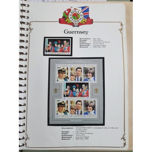 502 - Official Stanley Gibbons album commemorating the marriage of HRH Prince Charles to Lady Diana Spence... 