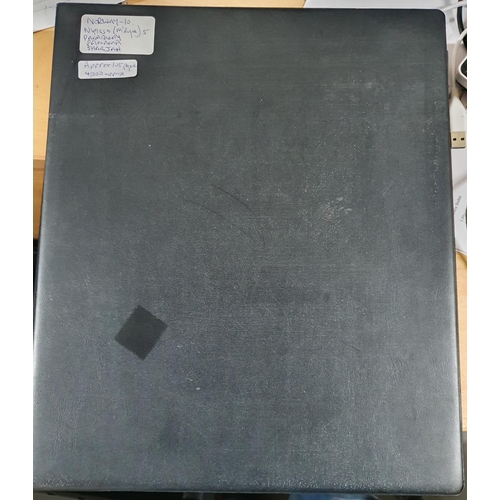 313 - Black folder containing approx 105 hagner pages, countries N to S including Norway, Paraguay, Nyassa... 