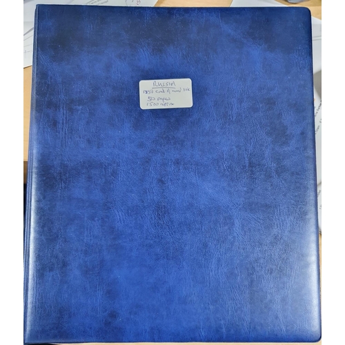 314 - Blue stock book with approx 50 hanger pages containing Russia both mint and unused, 1850s-later 20th... 