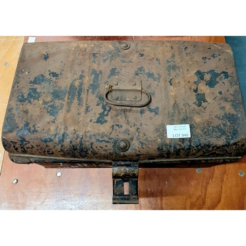 948 - Vintage Metal Trunk