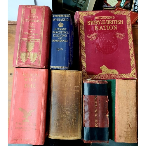 956 - 7 x Vintage Books on Peerage including Who's Who