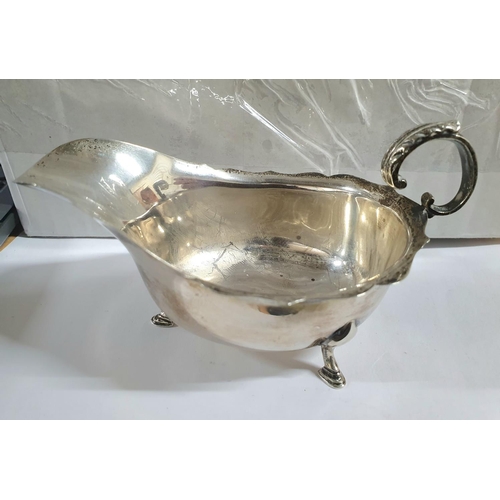 6 - Chester 1924 silver sauce boat,

Approx 59 grams